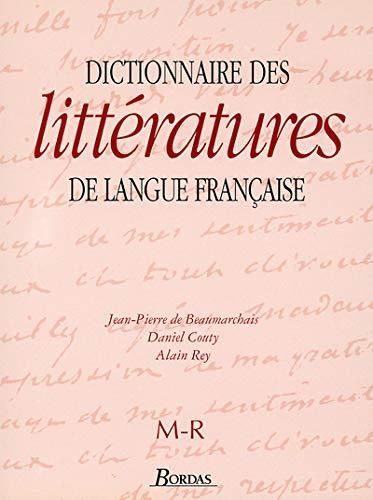 Dictionnaire desdictionnaire des littératures de la langues française